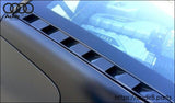 2-Piece Rear Engine Vents In Carbon Fiber / Fits R8 Coupe 2007-2014