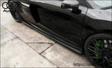 2-Piece Side Skirt Splitter / Fits R8 Coupe & Spyder V8/v10 2007-2015 Skirts