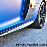 V10 style side skirts carbon fiber Audi R8 2007-2015