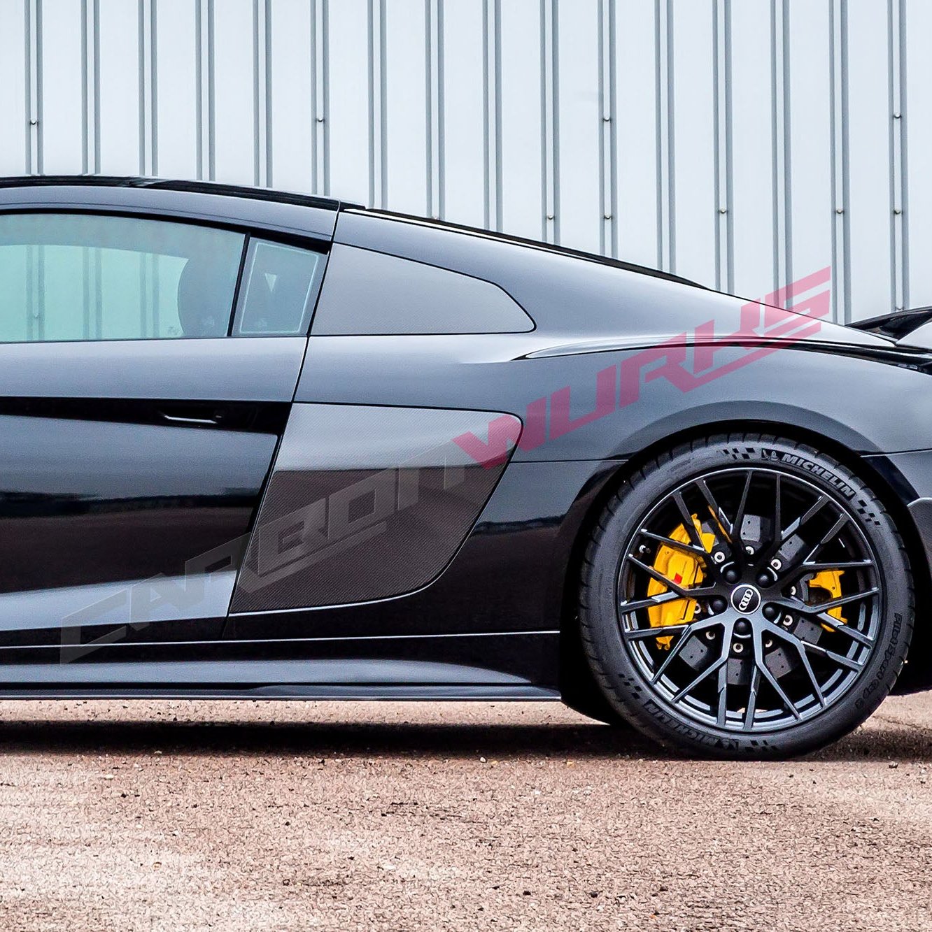 Audi R8 Gen 2 (4S) Carbon Fibre Side Blades (Fits 2016-2024)