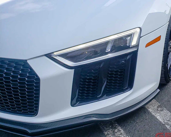 GR2 Dual Front Splitter / Fits R8 Coupe & Spyder 4S 2017-2023