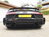 AUDI R8 CARBON FIBRE REAR LOWER BUMPER SPLITTERS