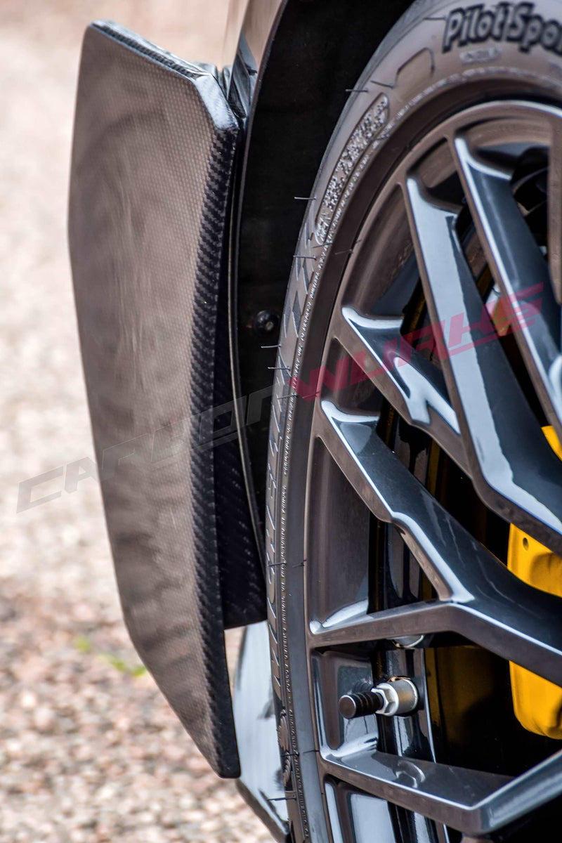 AUDI R8 CARBON FIBRE REAR BUMPER SIDE CANARDS PRE-FACELIFT