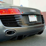 V8 style rear diffuser carbon fiber Audi R8 2007-2012