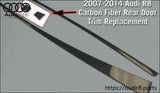 2-Piece Rear Door Trim Replacement In Carbon Fiber / Fits R8 2007-2014
