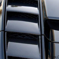 2-Piece Rear Engine Vents In Carbon Fiber / Fits R8 Spyder V8 & V10 2009-2015