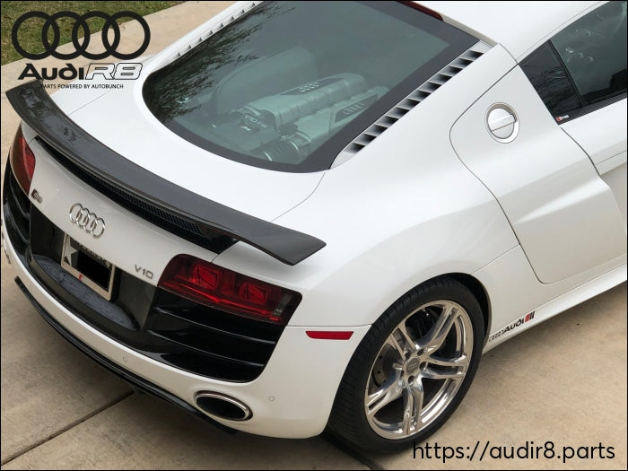 Audi R8 GT Wing Carbon Fiber | GT-Style R8 Wing 1-Inch Higher